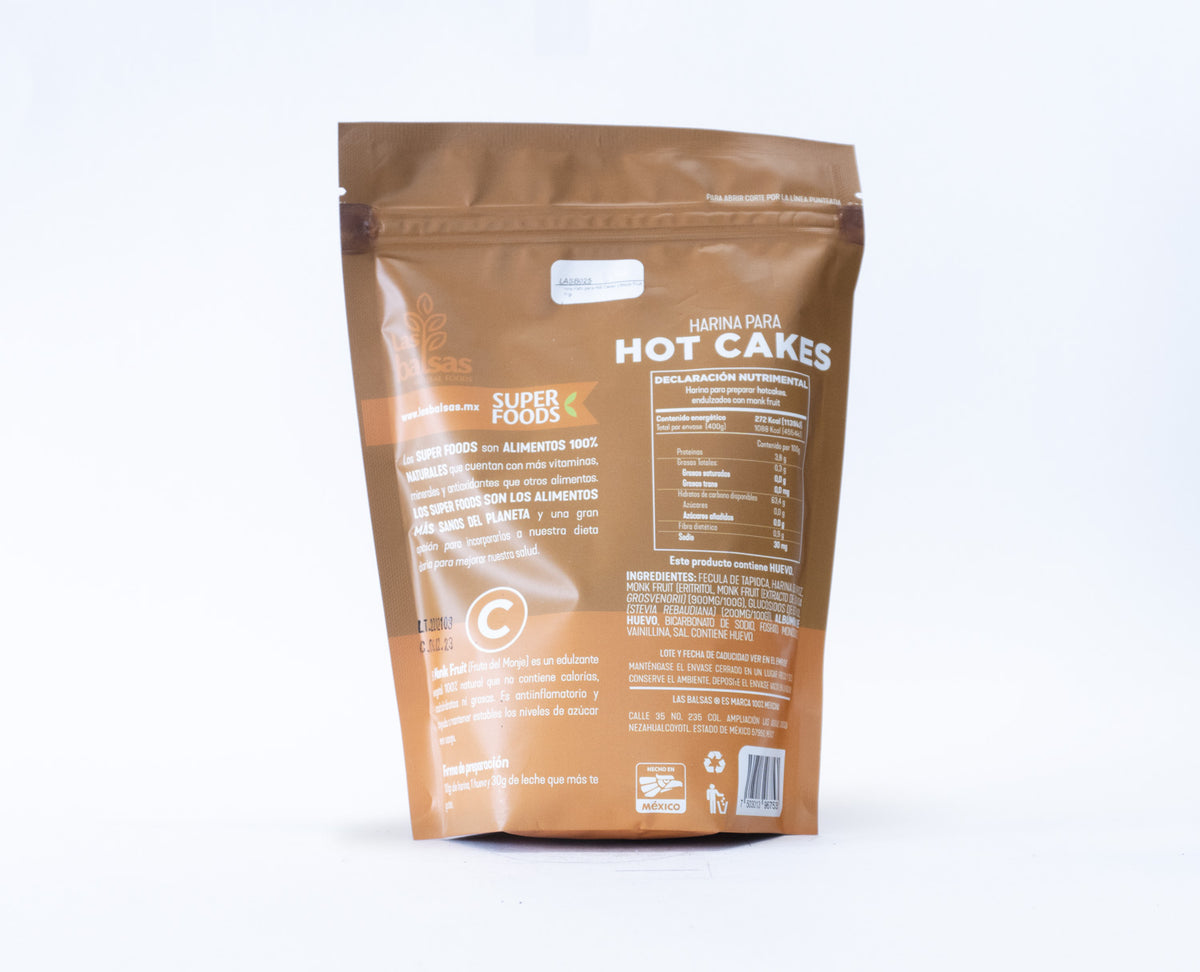 Harina Keto para Hot Cakes c/Monk Fruit 400 gr