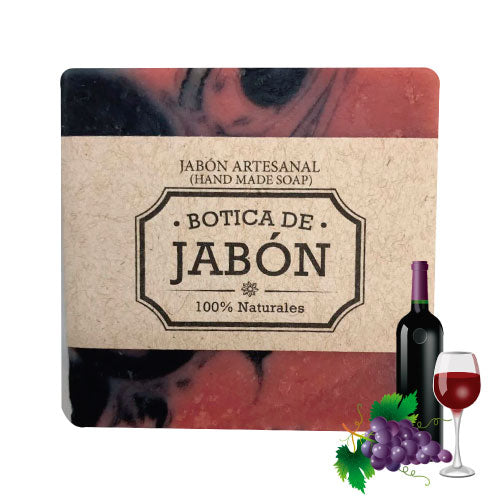 Jabón artesanal Vino tinto